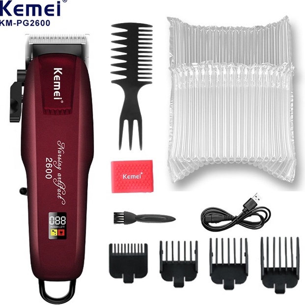 Sale.. Mesin Cukur Rambut Kemei KM PG 2600 Rechargeable Alat Potong Rambut 100% Original