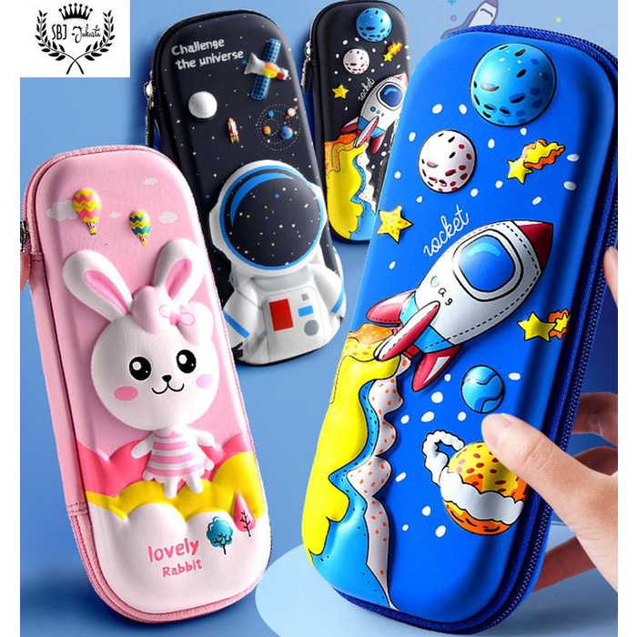 

Tempat Pensil Kotak Pensil Smiggle Lookalike 3D Hardcase Waterproof