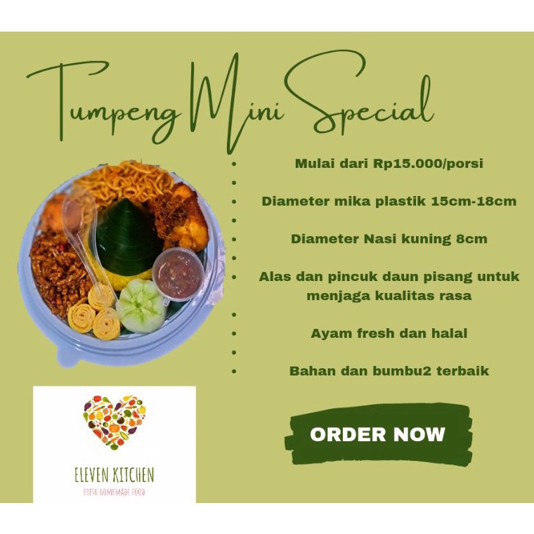 

8.8 paket nasi tumpeng mini dan bento anak2 gratis stiker/kartu ucapan halal dan murah