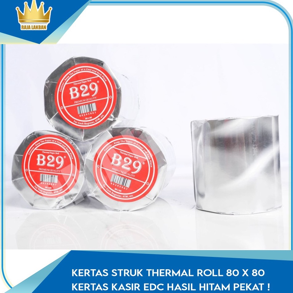 

NE49P873 Kertas Thermal 80x80 Standard Bank2 Indonesia - 1 Roll 0cieb