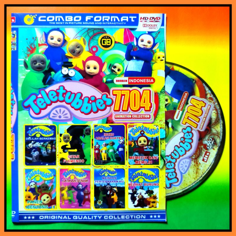 Kaset Film Kartun Anak Koleksi TELETUBBIES Vol. 7704 Bahasa Indonesia.