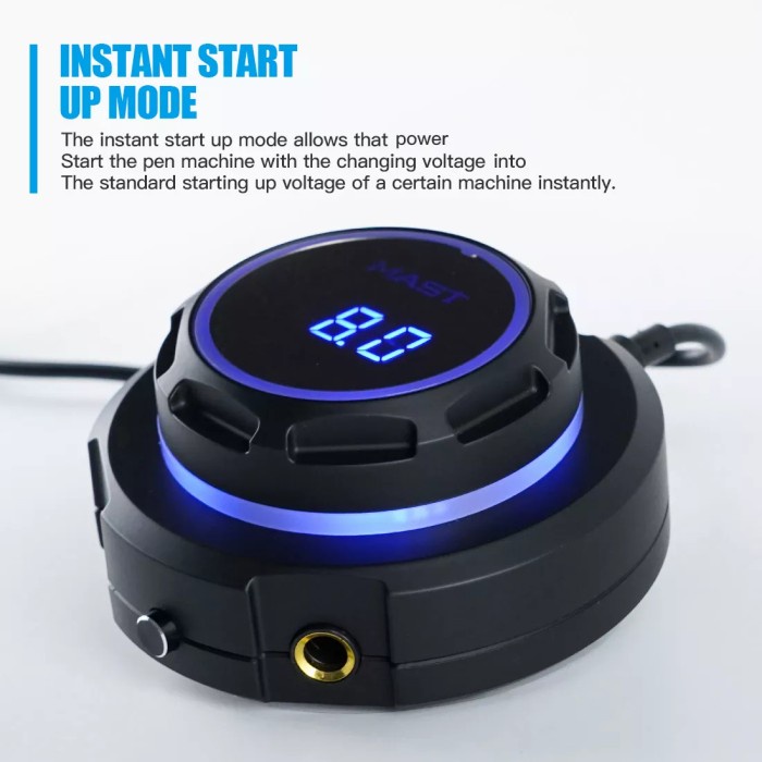 Terlaris Power Supply For Mast Dragonhawk Tattoo Machine