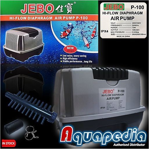Jebo P100 Pompa Udara Aerator HiBlow Air Blower ORIGINAL