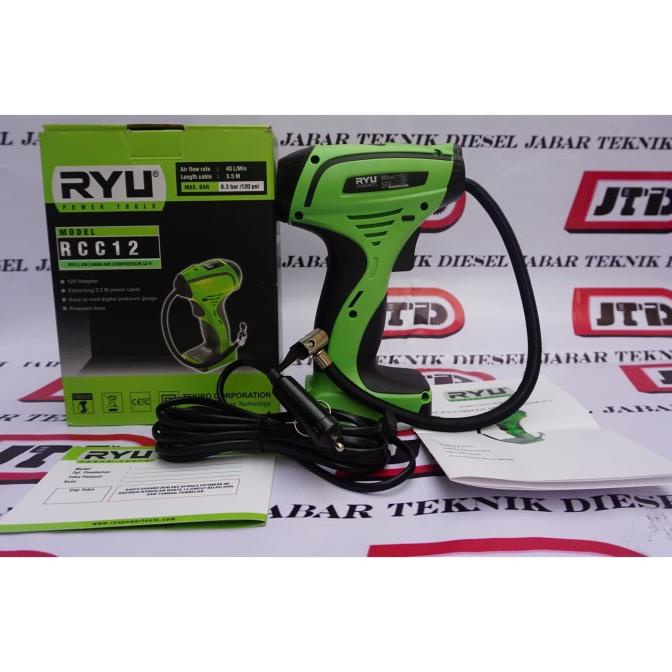 RYU Kompresor Mini Pompa Elektrik Ban Mobil Motor DC 12 V