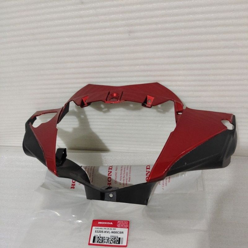 Cover Batok Lampu Depan Hitam List Merah Honda Supra X 125 batman 2007 Original ASLI - TOPSemarang