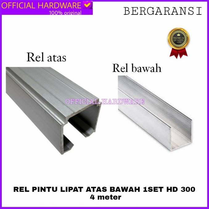 Rel Pintu Lipat 4 Meter 1Set Lengkap Componen Pintu Lipat Folding Gate