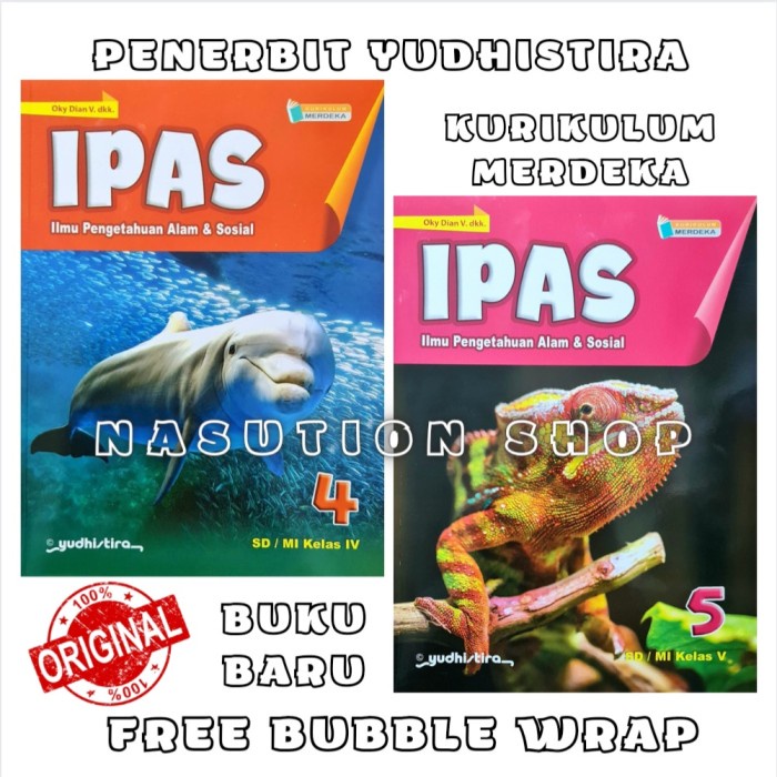 DISKON SPESIAL BUKU IPAS KELAS 4 5 6 SD YUDHISTIRA KURIKULUM MERDEKA IPA DAN IPS ORI TERBARU