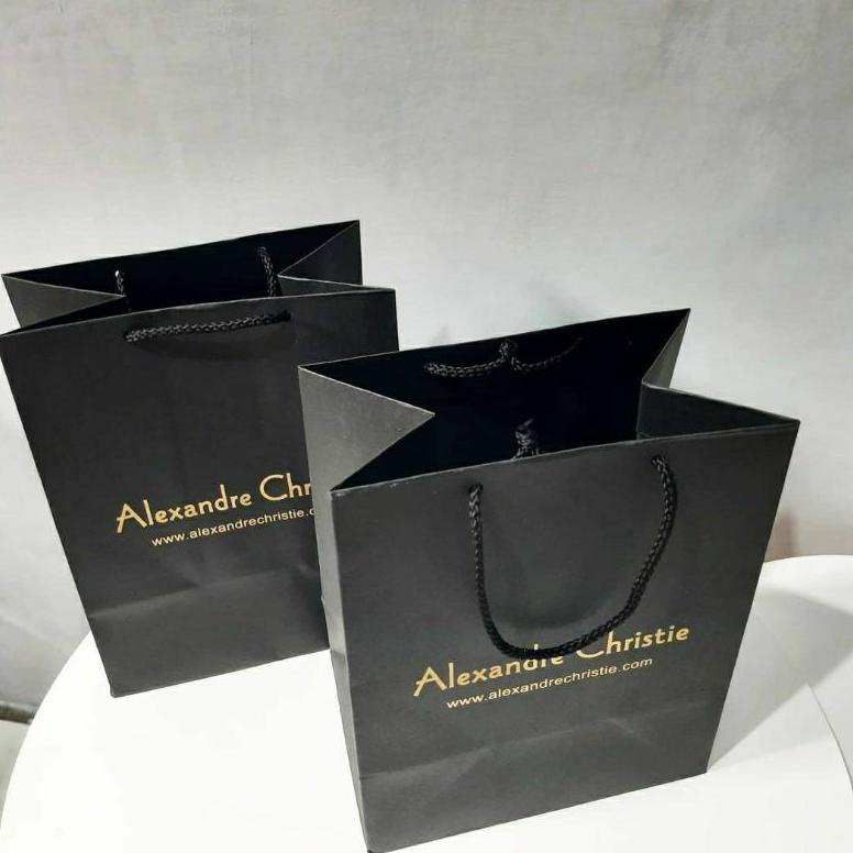 

Limited Paperbag Alexandre Christie Hitam Paper Bag Kotak Jam Tangan F23P