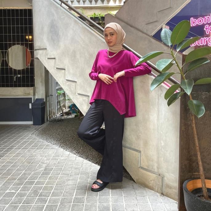 AGNI Riu Tee Magenta - T-shirt (Kaos) Wanita Magenta