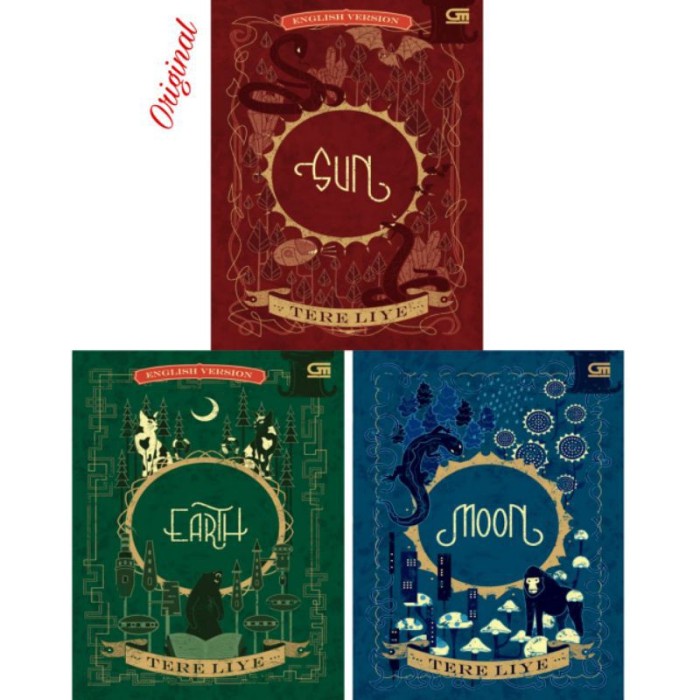 PROMO NOVEL EART MOON SUN ( BUMI BULAN MATAHARI BAHASA INGGRIS ) TERE LIYE TERBARU