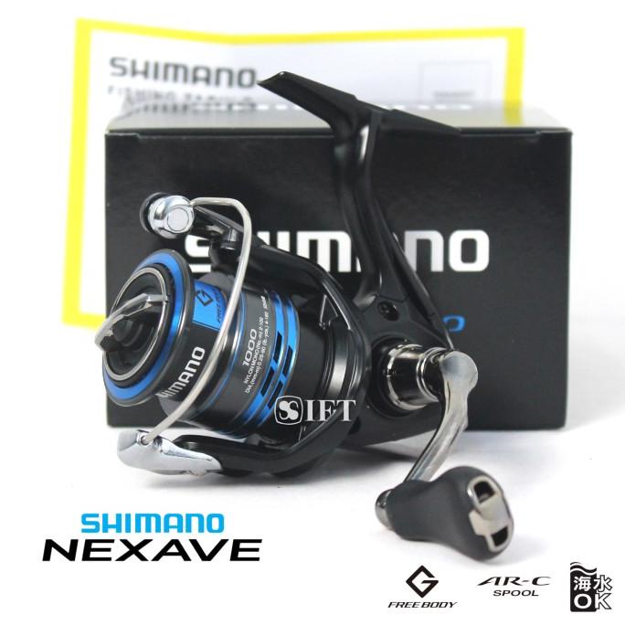 Reel Shimano NEXAVE FI 1000 2500 C3000 4000 C5000 HG 2021 Pancing Ori