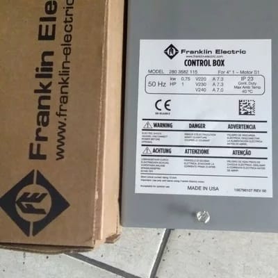 Terlaris Ditor Control Box Franklin Electric 4" 1 Phase