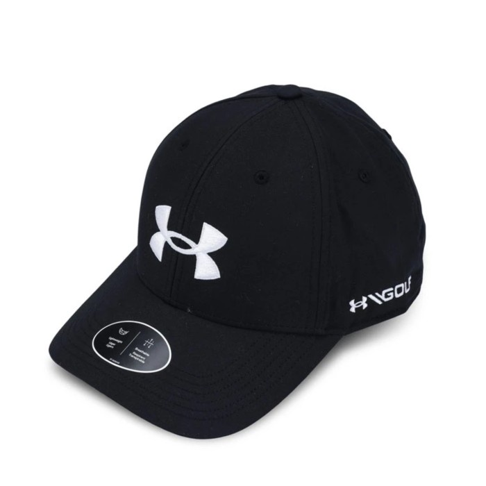 TERLARIS" Under Armour UA GOLF Golf96 Cap Hat BLACK HITAM Topi Original