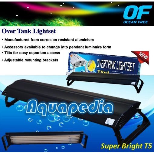 AquaZonic Ocean Free T5 Super Bright 8x39W 180cm Aquarium Lamp ORIGINAL