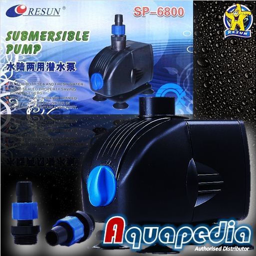 Resun SP6800 Pompa Celup Aquarium/Kolam ORIGINAL
