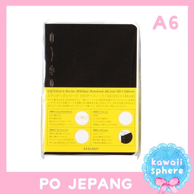 

Stalogy 365 Days Notebook A6 Po Jepang