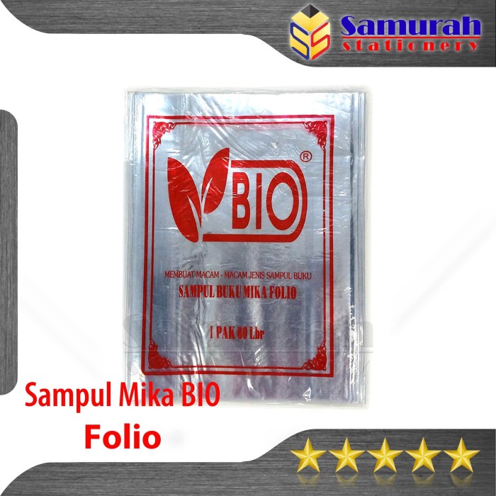 

Bestseller Sampul Plastik Mika Bio Folio Isi 10 Lembar / Untuk Buku Folio