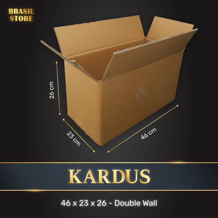 

Bestseller Kardus / Karton Box (46X23X26) Double Wall / Premium