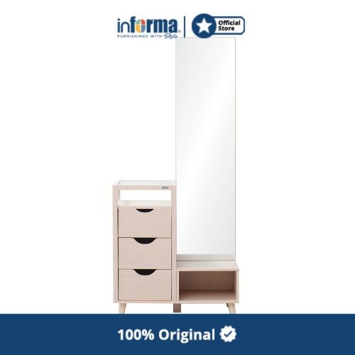 Bestseller Informa - Informa Pamela Lemari Rias Dengan Laci - Cokelat Oak