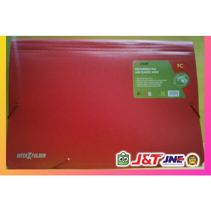 

Terlaris Expanding File Tali F4 Inter-X - Merah