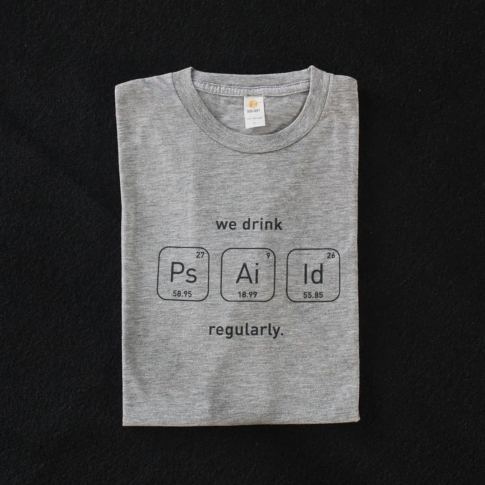 

Terlaris T-Shirt We Drink Regularly Dgi (Light Grey / Charcoal)