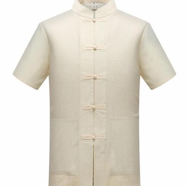 Terlaris Kemeja Cheongsam Pria Dewasa Baju Imlek Congsam Merah Putih Biru Murah