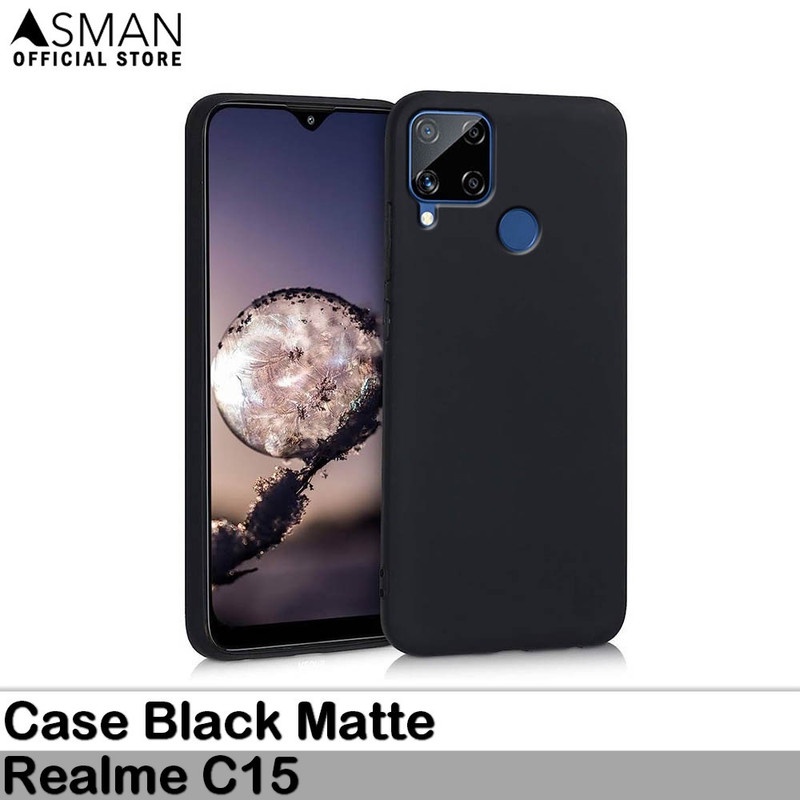 Ultraslim Realme C15 | Soft Case Black Matte - Black