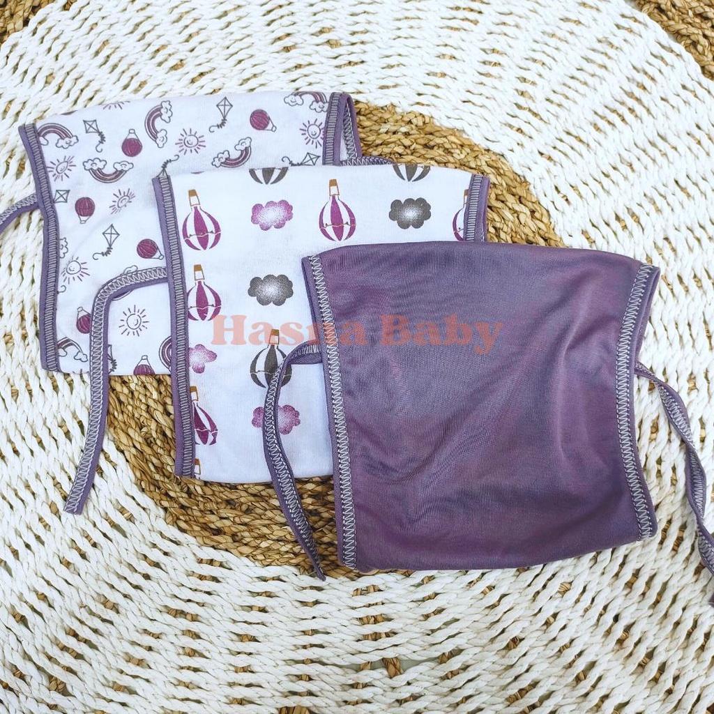 Paket Popok Tali Lusinan Popok Tali Bayi Baru Lahir, Baby Newborn Gift Set Seri Purple Mouve-Juragan Lebak