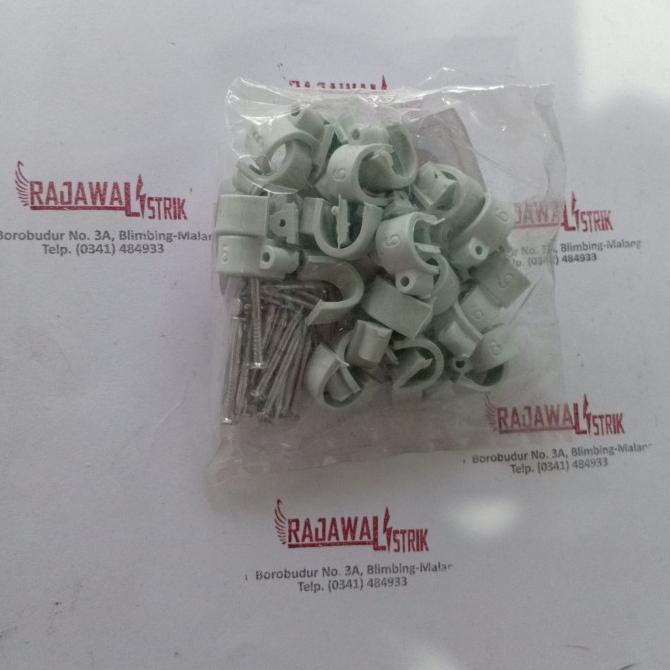 

jual round cable clip klem kabel klip kabel 9mm murah