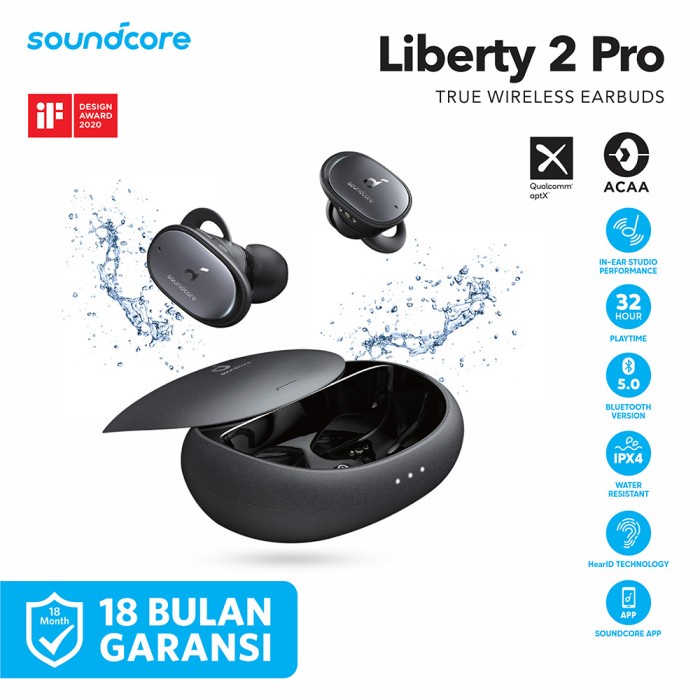 Earphone TWS Anker Soundcore Liberty 2 Pro A3909