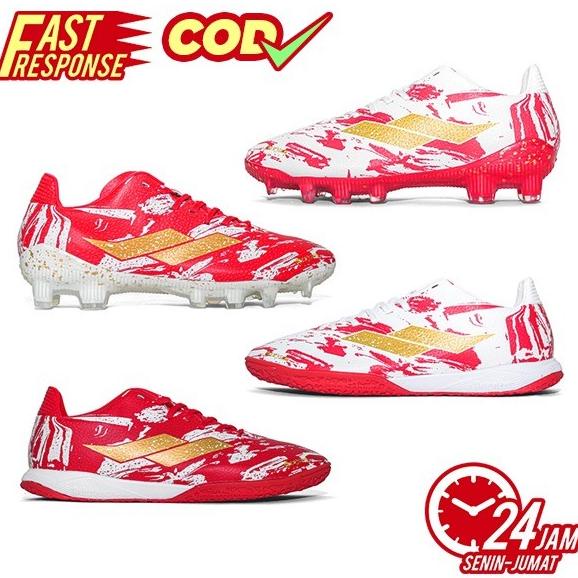 SEPATU MILLS TROYA FREEDOM PACK SPESIAL EDITION FG & IN RED WHITE