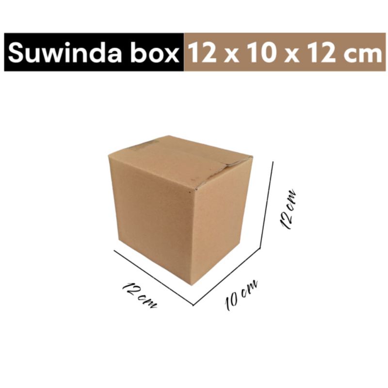 

Kardus karton uk. 12x10x12 cm Kotak Box ST single wall untuk packing Souvenir -dll