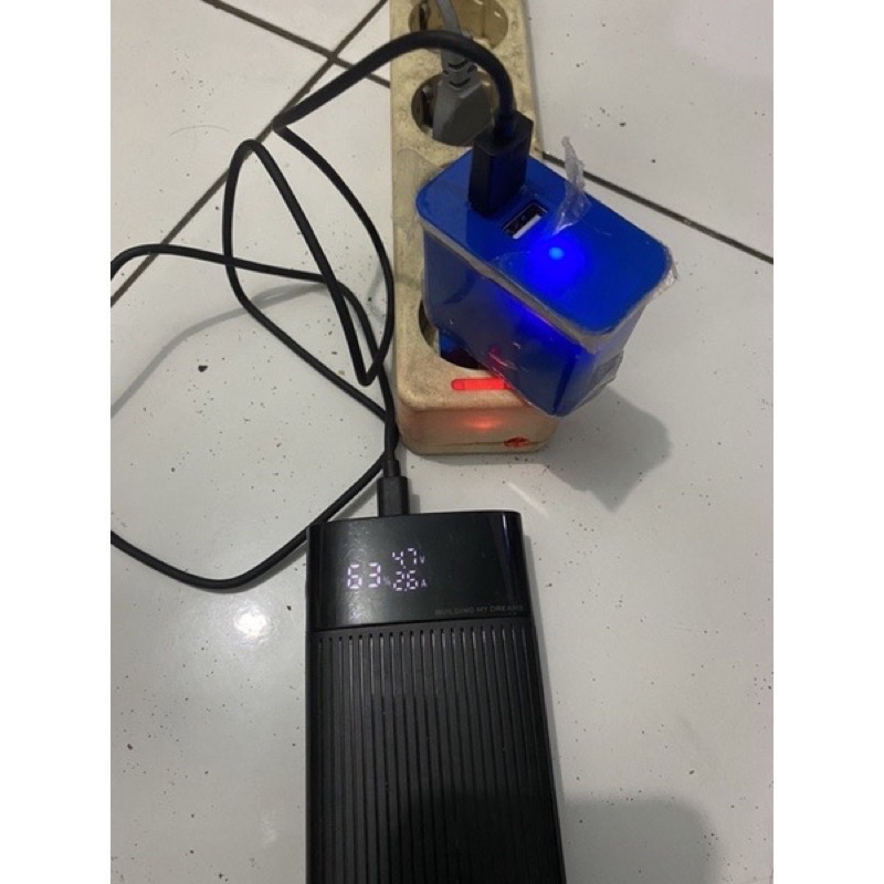 BATOK KEPALA CHARGER 2 USB  PACKING MEWAH REAL 2A