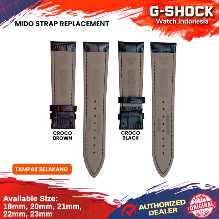 FLASH SALE STRAP TALI JAM KULIT JAM TANGAN MIDO STRAP LEATHER 23MM 20MM 22MM TERBARU