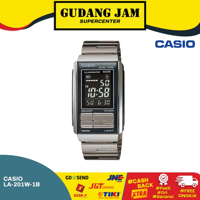 PROMO CASIO GENERAL LA-201W-1B LA-201W LA-201 LA201W LA201 TERMURAH