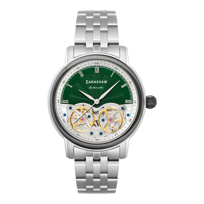 FLASH SALE JAM TANGAN PRIA THOMAS EARNSHAW LONGITUDE ES-8255-33 DOUBLE BARREL AU TERBARU