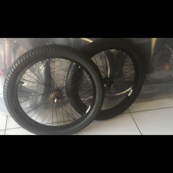 Terlaris Wheelset Velg Sepeda 20 Inch Sudah Jadi Termasuk Ban