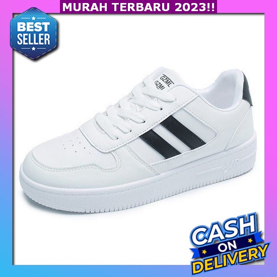 Sneaker Wanita Hitam Sepatu Cewek Import Sptu Wsnita Casual Seoatu Skolah Smk Sepatu Wanita Kekinian