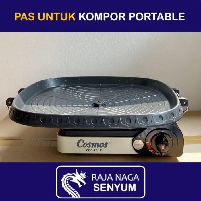 PAKET KOMPOR PORTABLE COSMOS + BULGOGI PAN + 3 KALENG GAS GRILL PAN