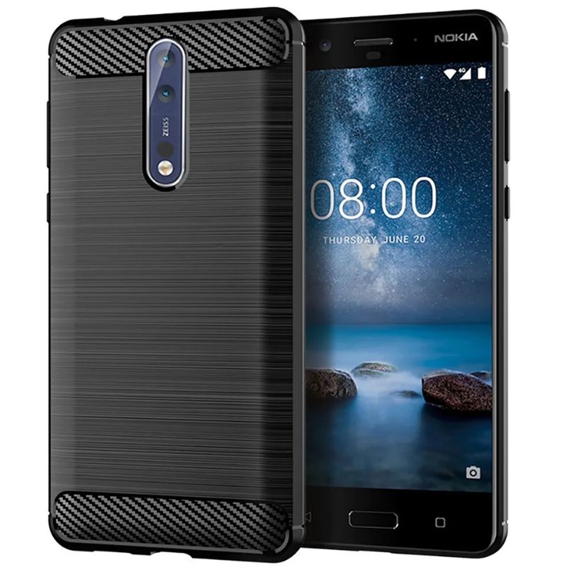 CASE SLIM FIT NOKIA 1 NOKIA 2 NOKIA 3 NOKIA 5 NOKIA 6 6.1+ NOKIA 8 NOKIA C1 CASING CARBON SILIKON FI