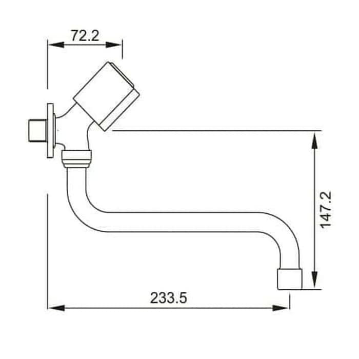PROMO KRAN SINK DINDING GERMANY BRILLIANT GBN2GW VERISA SERIES TERMURAH