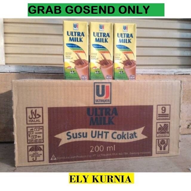 

Susu UHT Ultra Rasa Coklat 200 ML 1 Karton