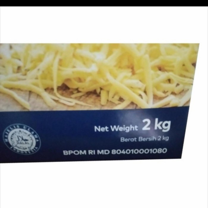 

ANCHOR CHEDDAR CHEESE / keju cheddar merk ANCHOR UK 2kg HALAL ghe02