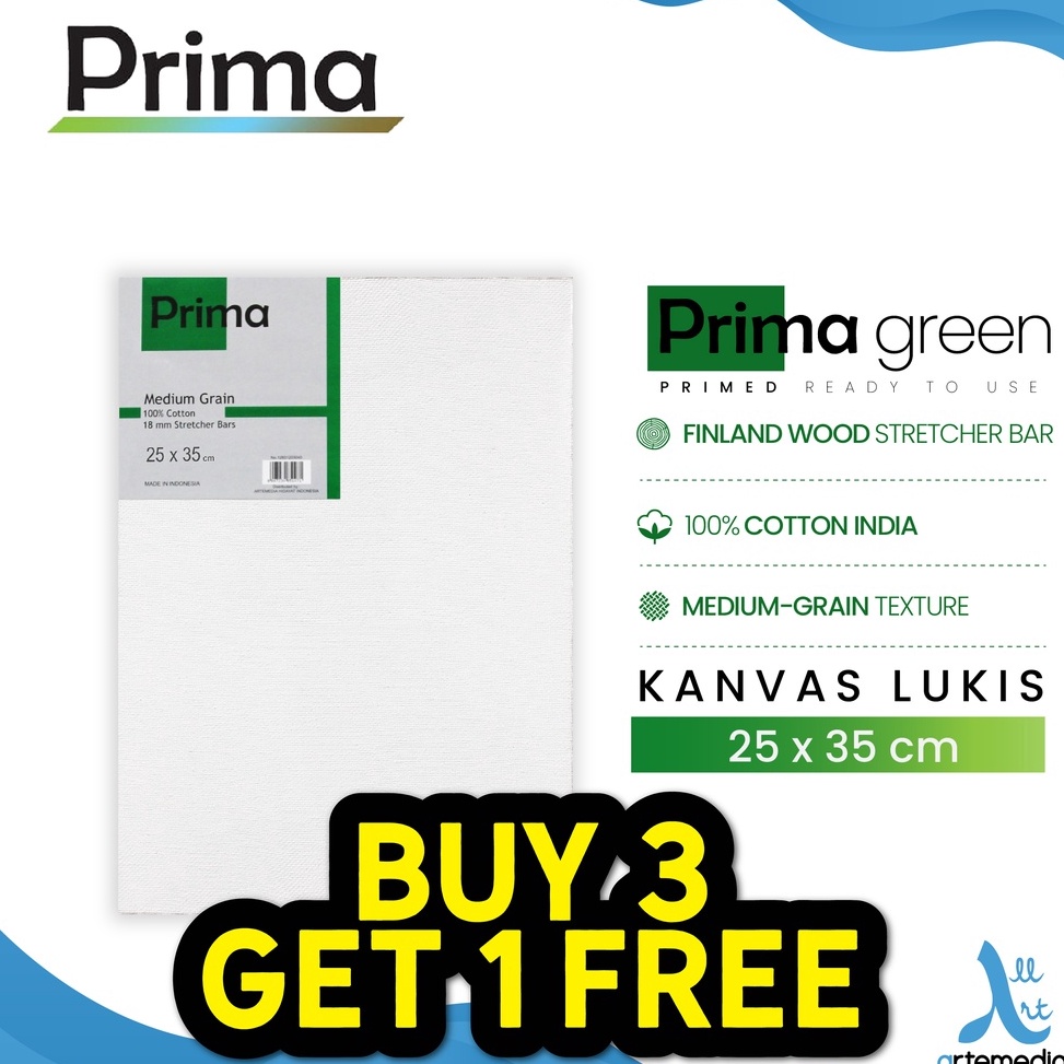 

Terkini.. Kanvas Lukis Prima Green 25x35cm Cotton Canvas HKV