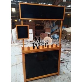 PB-02 Booth portable rombong knockdown bongkar pasang event desk meja