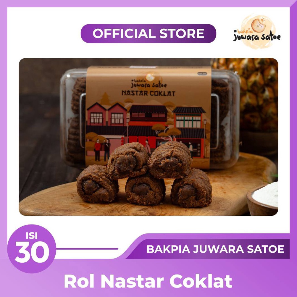

Model Keren.. NASTAR COKLAT ISI 30 - BAKPIA JUWARA SATOE OLEH - OLEH KHAS JOGJA E0J