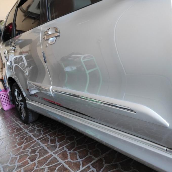 list body samping grand Avanza Veloz 2015-2018 hitam putih silver abu