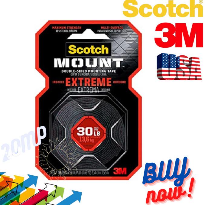 

best produk] Scotch 3M Double Tape Extreme Strong 13,6 Kg