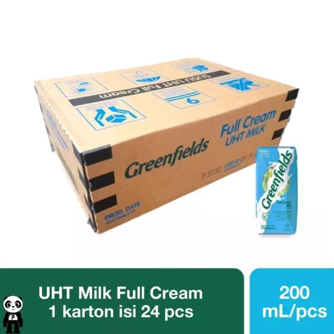 

Greenfields Susu Uht Full Cream 1 Karton isi 24 X 200ml