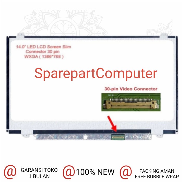 Terlaris Lcdno Layar Lcd Led Axioo Mybook 14 14+ Plus